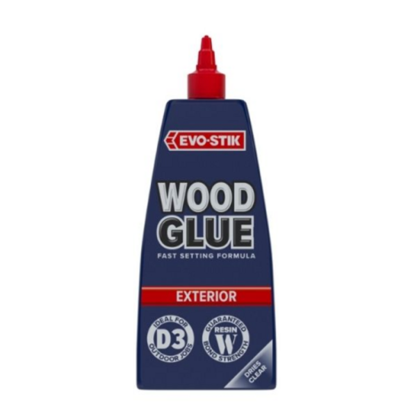 EVO-STIK Wood Glue Exterior fast-setting wood adhesive for strong outdoor woodworking and joinery projects