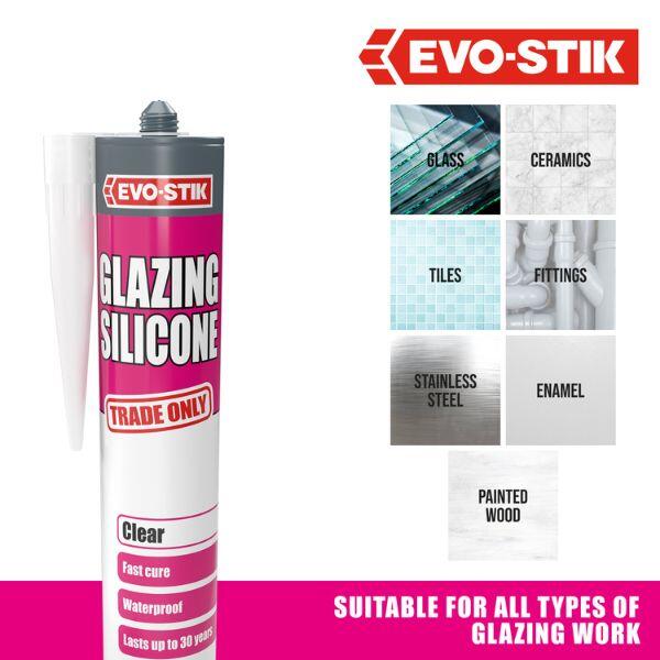 EVO-STIK Glazing Silicone Sealant 5
