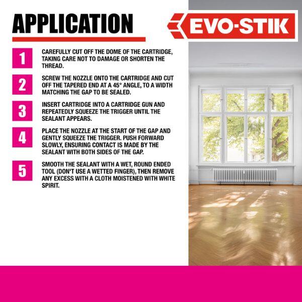 EVO-STIK Glazing Silicone Sealant 7