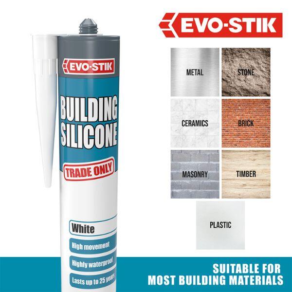 EVO-STIK uk Building Silicone Sealant 4